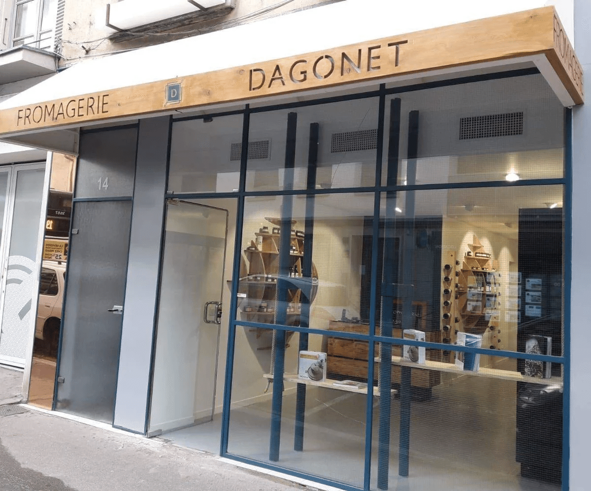 La devanture de la Fromagerie Dagonet à Écully